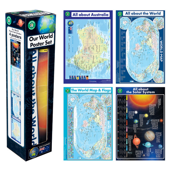 Learning Can Be Fun Our World Poster Box Set of 4