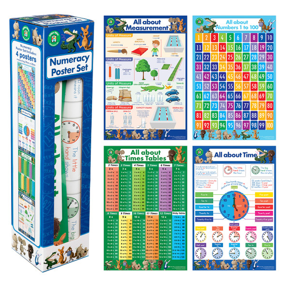 Learning Can Be Fun Numeracy Poster Box Set of 4