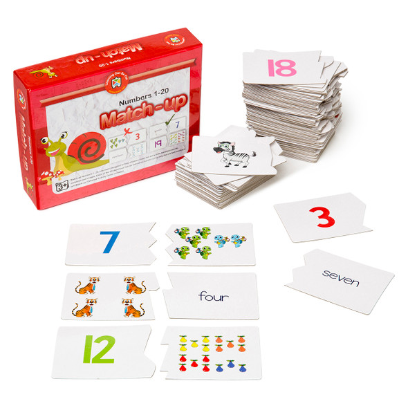 Learning Can Be Fun Match-Up Numbers 1 to 20
