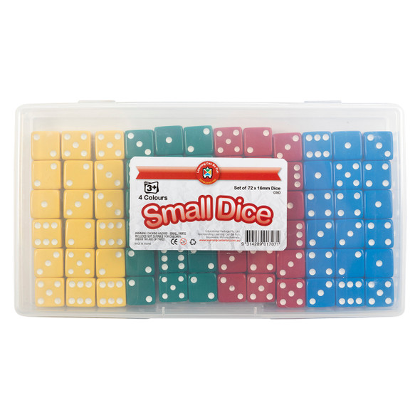 Learning Can Be Fun Small Plastic Dice Set of 72