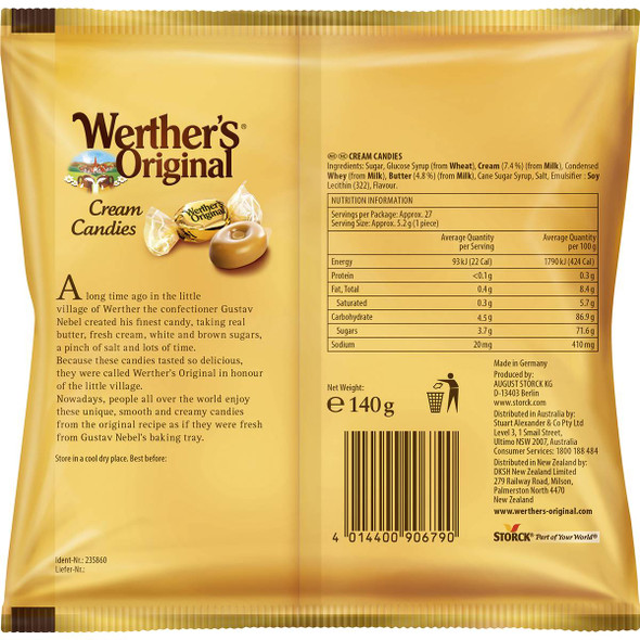Werthers Cream Candies Original 140g Pack