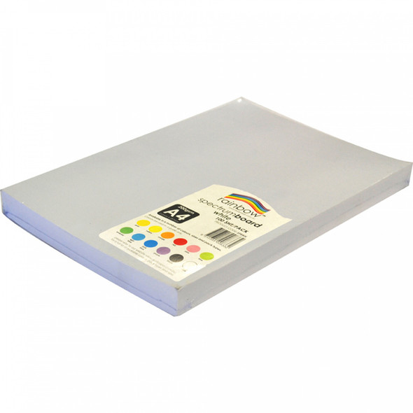 Rainbow Spectrum Board A4 220gsm White Pack of 100