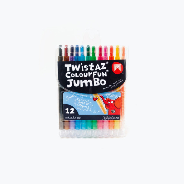 Micador Twistaz ColourFun Jumbo Crayons Pack of 12