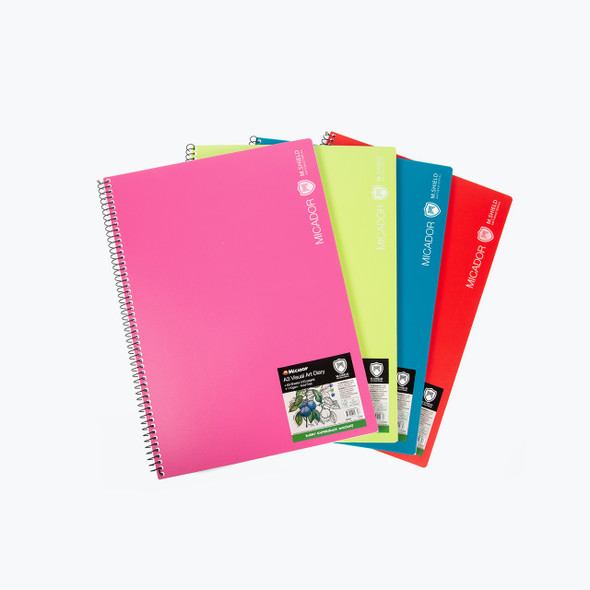 Micador Visual Art Diary A3 Assorted Colours Box of 8