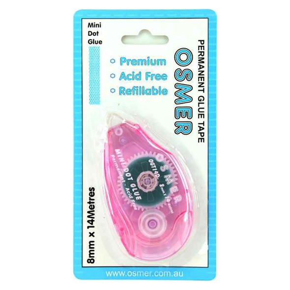 Osmer Mini Dot Glue Tape Roller 8mm x 14m
