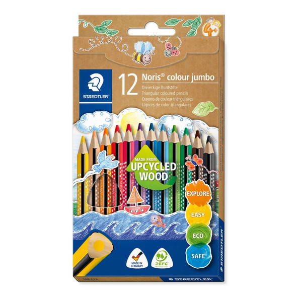 Staedtler Noris Colour Jumbo Coloured Pencils Box of 12 | Mega Office Supplies Staedtler Noris Colour Jumbo Coloured Pencils Box of 12 | Mega Office Supplies
