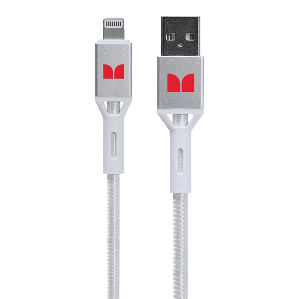 Monster Lightning to USB-A Braided Cable 1.2m White