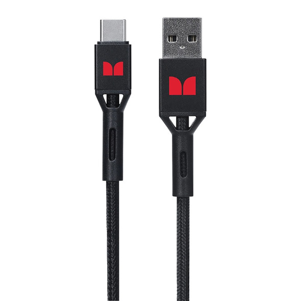 Monster USB-C to USB-A Braided Cable 2m Black