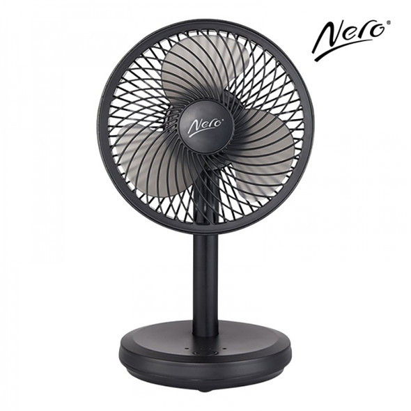 Nero USB Desk Fan 13cm Black