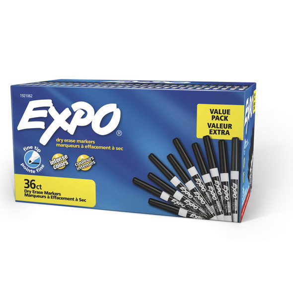 Expo Low Odor Fine Tip Black Dry Erase Markers – Box of 36 Expo Low Odor Fine Tip Black Dry Erase Markers – Box of 36