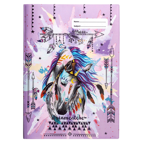 Spencil Dreamcatcher Horse 1 A4 Book Cover - Pack of 6 | Mega Office Supplies