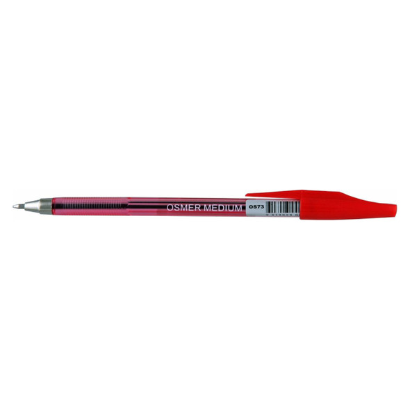 Osmer Red Ballpoint Pen Medium Box of 12