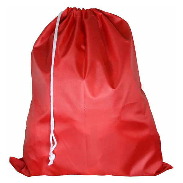 Osmer Drawstring Bag Polyester Red Pack of 10