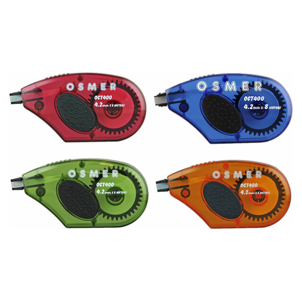 Osmer Assorted Correction Tape 4.2mm x 8m Pack of 20