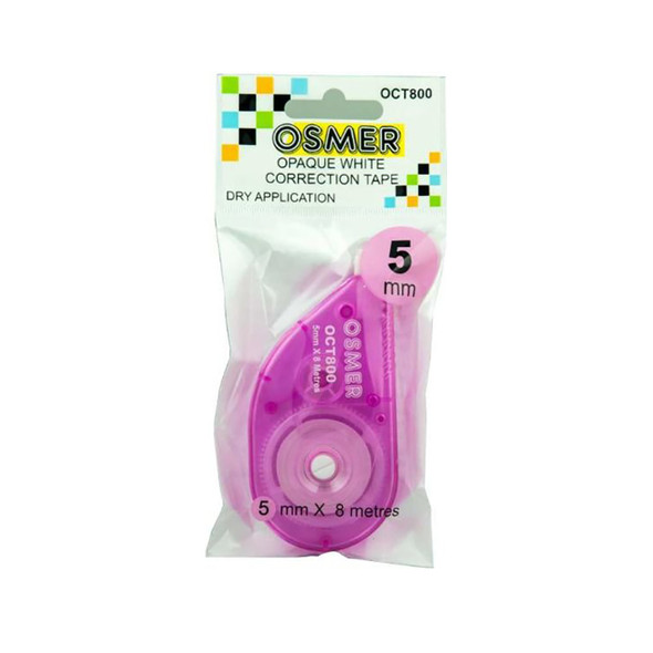 Osmer Assorted Correction Tape 5mm x 8m Pack of 20