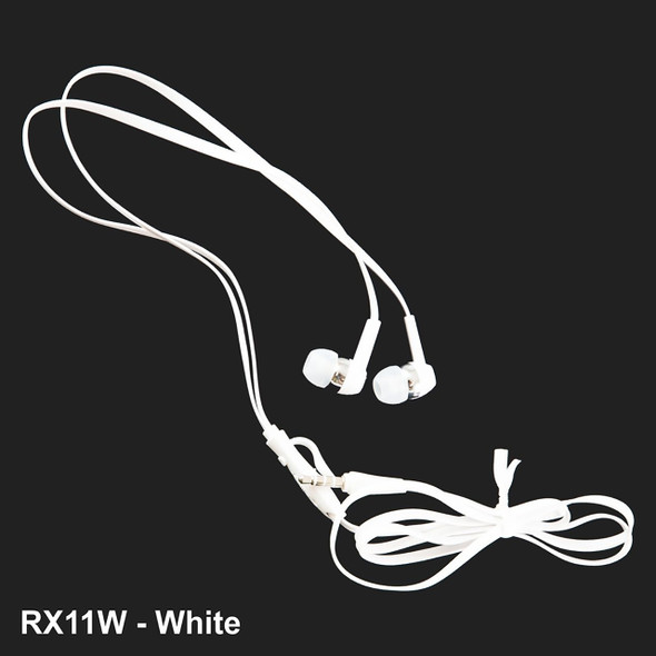 Osmer Headphone Earbud with Microphone White