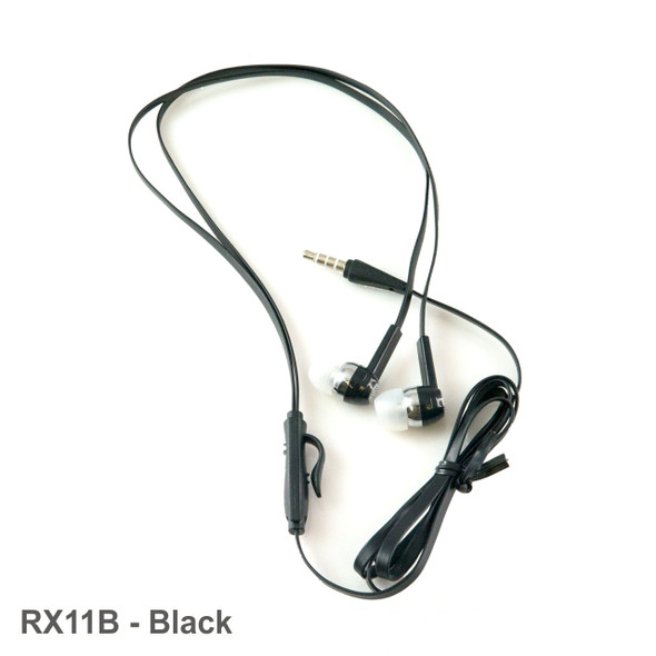 Osmer Headphone Earbud with Microphone Black
