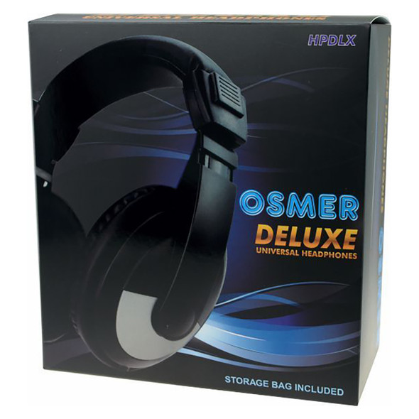 Osmer Deluxe Headphone Over-Ear 40mm Driver with Mic 3.5mm Plug Black