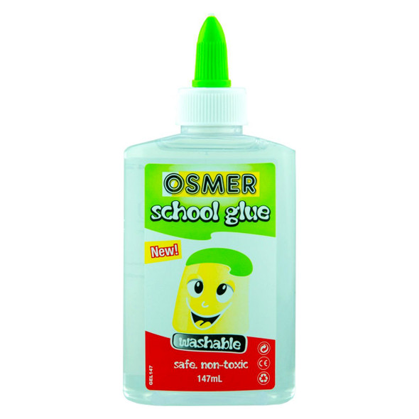 Osmer Twist Top School Glue 147ml Clear Pack of 12