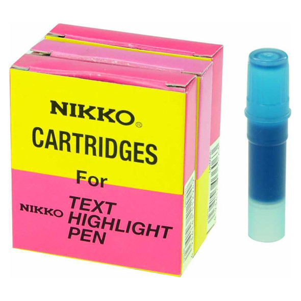 Nikko Highlighter Refill Blue Pack of 5