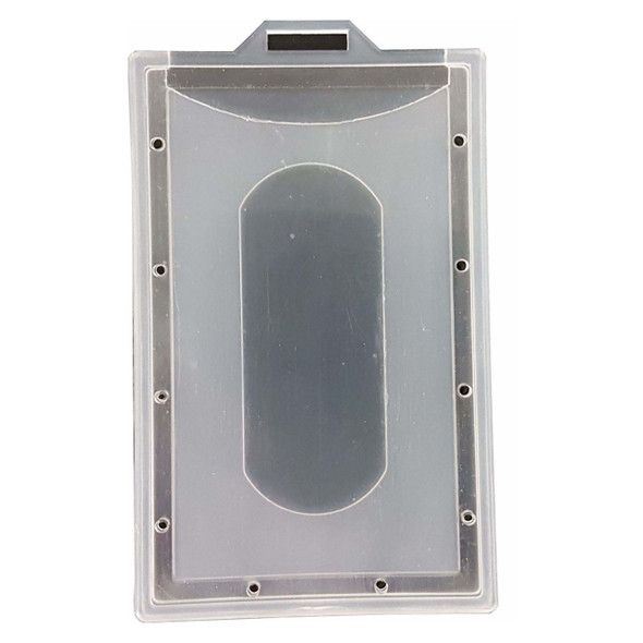 Osmer Hard ID Card Holder Portrait Clear Box of 20