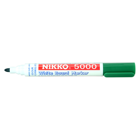 Nikko Green 5000 Dry Erase Whiteboard Marker Box of 12