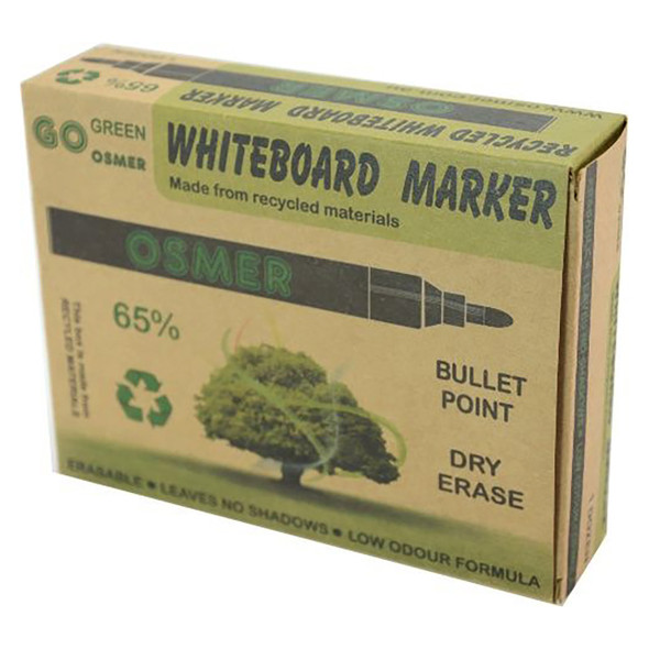 Osmer Whiteboard Marker Bullet Tip Blue Box of 144