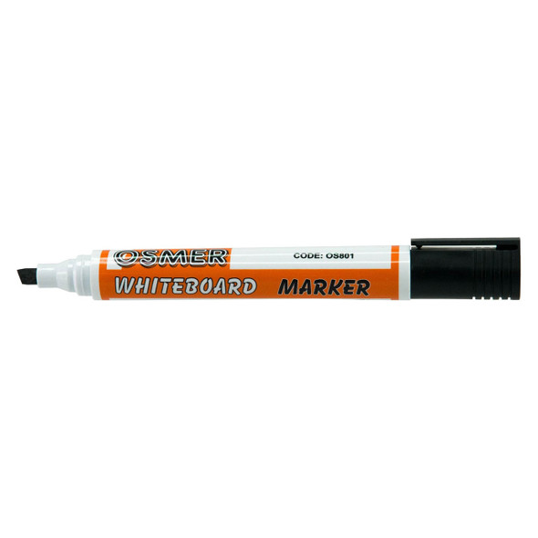 Osmer Black Whiteboard Marker Chisel Tip Box of 144