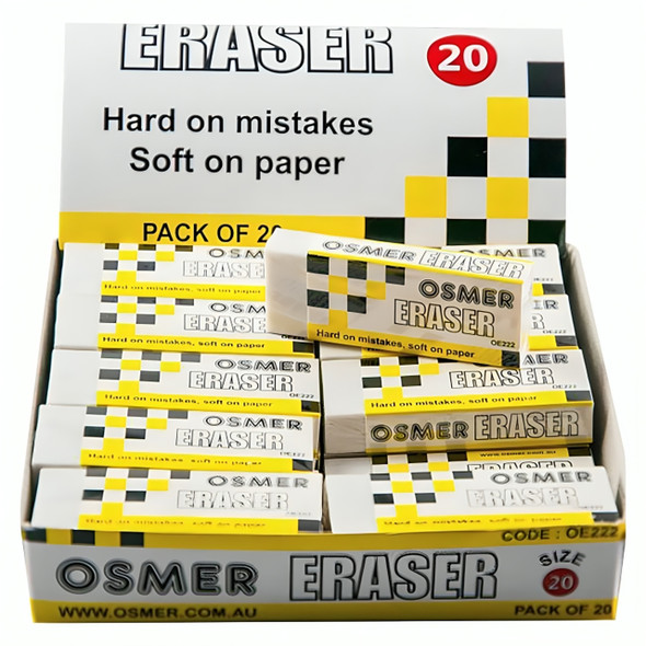 Osmer Eraser Size 20 Box of 20