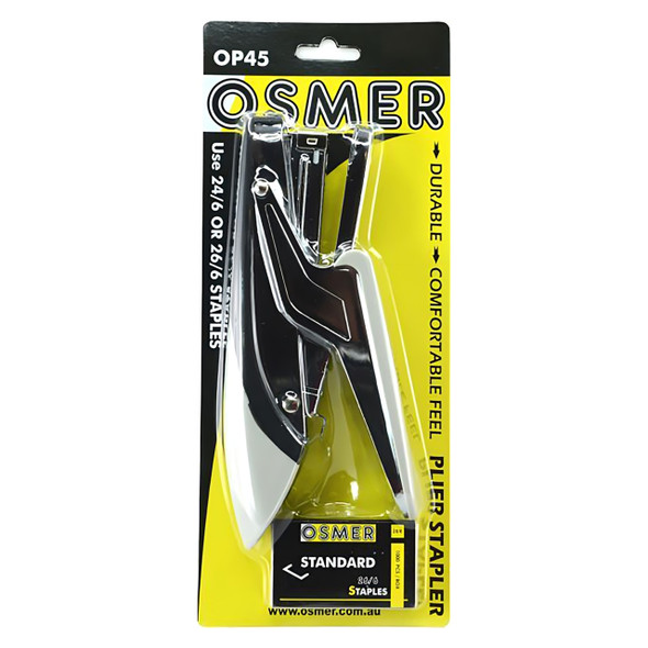 Osmer Plier Stapler with Staples 26/6 Box of 1000