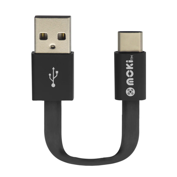 Moki USB-C to USB-A SynCharge Cable 10cm