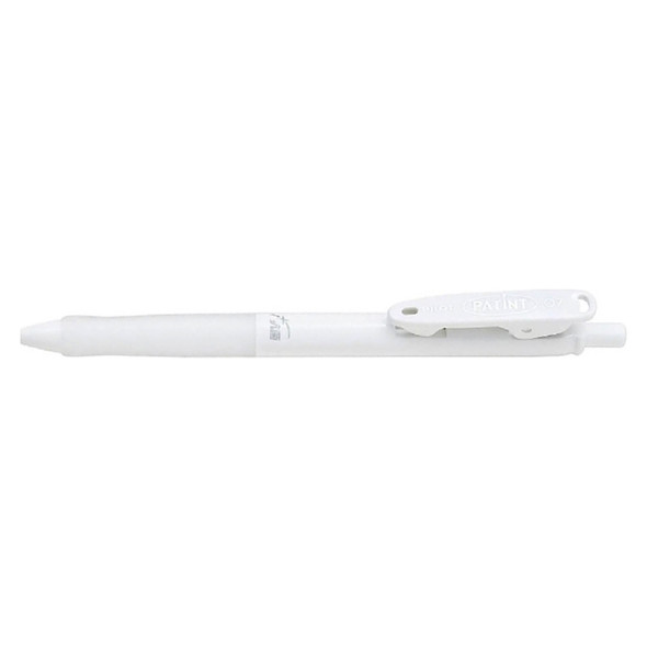 Pilot Patint Antibacterial Retractable Pen Fine White Barrel Black Ink Box of 12