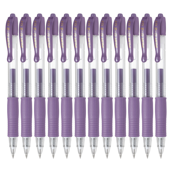 Pilot G-2 Retractable Gel Pen 0.7mm Metallic Violet Box of 12