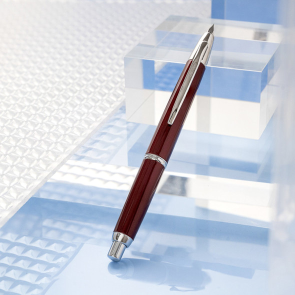 Pilot Capless Decimo Fountain Pen Fine Nib Red Barrel