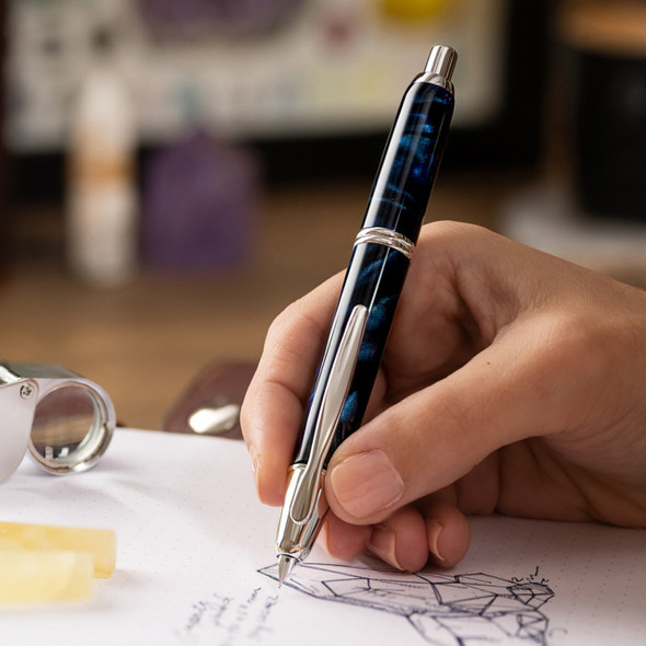 Pilot Capless SE Fountain Pen Fine Nib Marble Blue Barrel