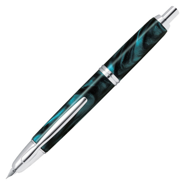 Pilot Capless SE Fountain Pen Marble Green Barrel Fine Nib