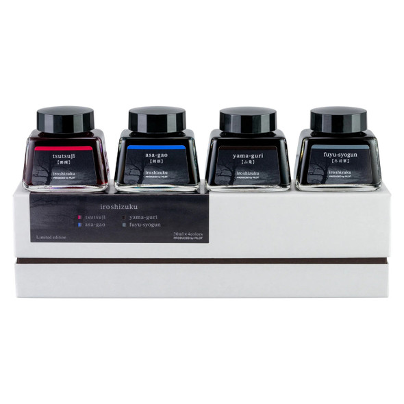 Pilot Iroshizuku Ink 30ml Bottle Waning Moon (Zan-Getsu) Set of 4 Limited Edition