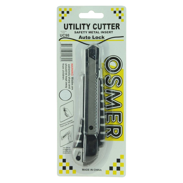 Osmer Utility Cutter Wide Blade Alloy Auto Lock