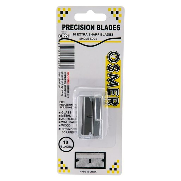 Osmer Single Edge Blades for Scraper Pack of 10