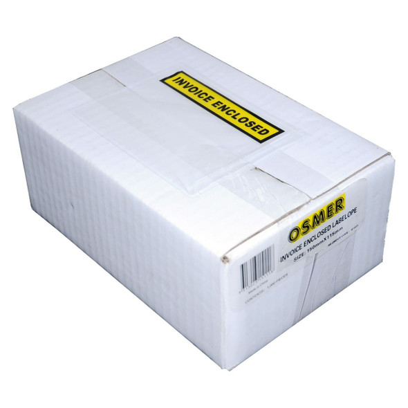 Osmer Labelope with Invoice Enclosed 150 x 115mm White Box of 1000