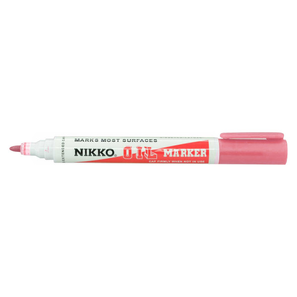 Nikko Melon Pink Permanent Oil Marker Bullet Tip Box of 12