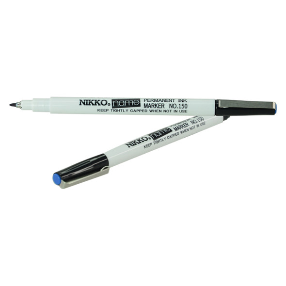 Nikko Blue Name Marker Fine Point Box of 12