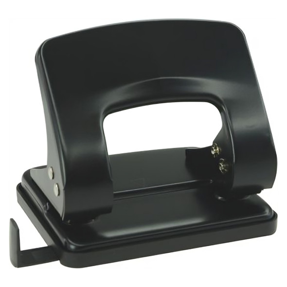 Osmer Black Genmes Heavy Duty Metal 2 Hole Punch 30 Sheet Capacity