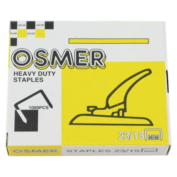 Osmer Staples 23/15 Heavy Duty Box of 1000
