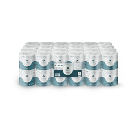 Regal Premium 2 Ply Toilet Tissue C2V700 pack of 48 individually wrapped 700-sheet rolls, FSC certified Regal Premium 2 Ply Toilet Tissue C2V700 pack of 48 individually wrapped 700-sheet rolls, FSC certified