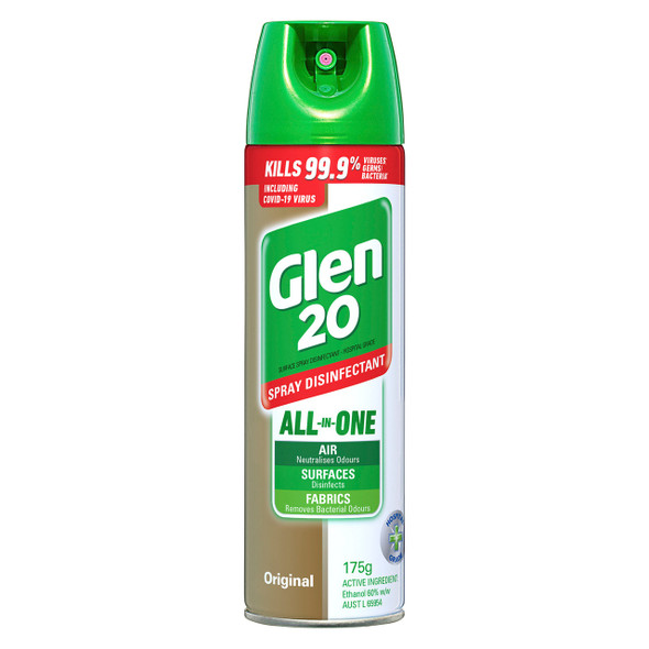 Glen 20 All-In-One Disinfectant Spray Original 175g x 12