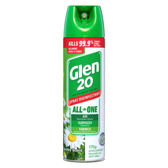 Glen 20 All-In-One Disinfectant Spray Country Scent 175g x 12