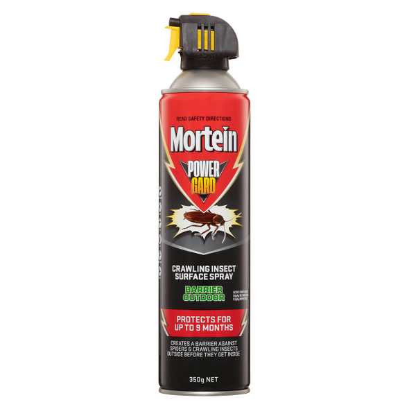Mortein PowerGard Crawling Insect Surface Barrier Outdoor Spray 350g x 6