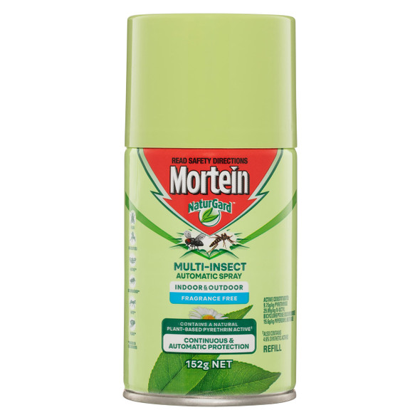 Mortein NaturGard Multi-Insect Automatic Fragrance Free with Pyrethrum Refill 152g x 6