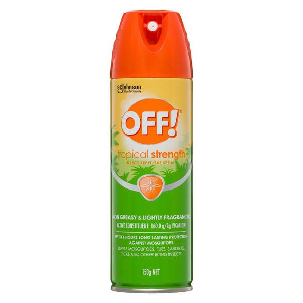 Off! Tropical Strength Insect Repellent Aerosol Spray 150g Pack of 6